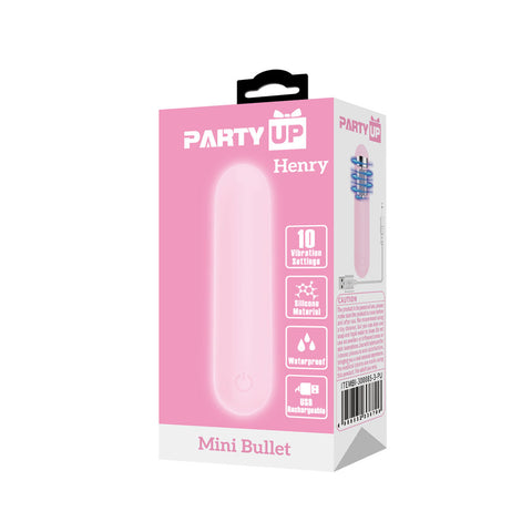 Party Up Henry Mini Bullet 8 Cm USB Rechargeable Adult Sex Toy BULLETS