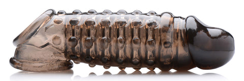 Penis Enhancer Sleeve 1.5in Smoke for Extra Length and Girth SLEEVES