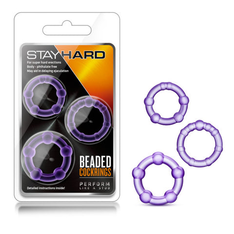 Stay Hard Beaded Cockrings Set of 3 Sizes > Cock Ring > Sets