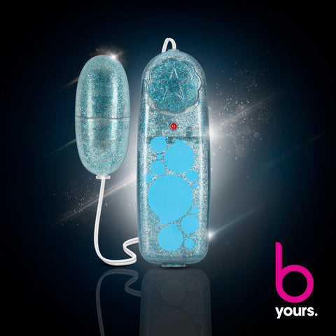 B Yours Glitter Power Bullet Blue 5.5 cm Waterproof Toy BULLETS