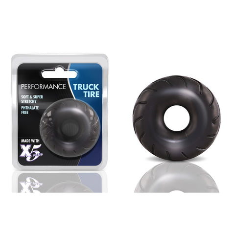 Truck Tire Cock Ring Made of Soft Stretchy X5 Plus Material Black > Cock Ring > Single