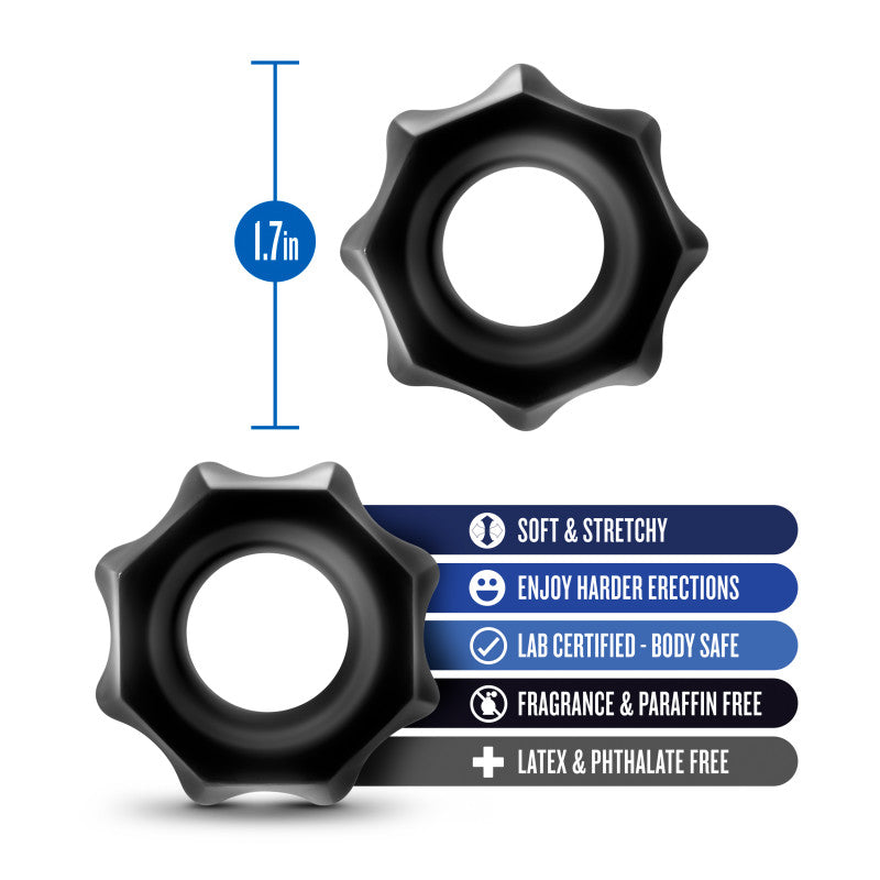 Stay Hard Nutz Cock Rings Set of 2 > Cock Ring > Sets