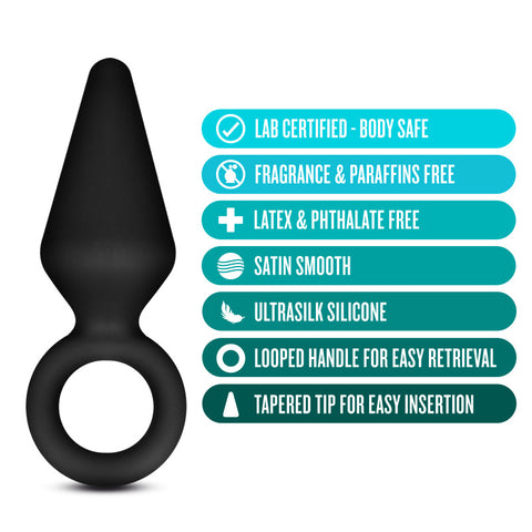 Anal Adventures Platinum Silicone Anal Loop Plug Small ANAL TOYS