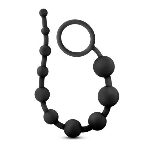 Anal Adventures Platinum Silicone (Black) – 12.5" Smooth Anal Beads > Anal Range > Anal Beads