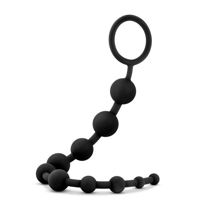 Anal Adventures Platinum Silicone (Black) – 12.5" Smooth Anal Beads > Anal Range > Anal Beads