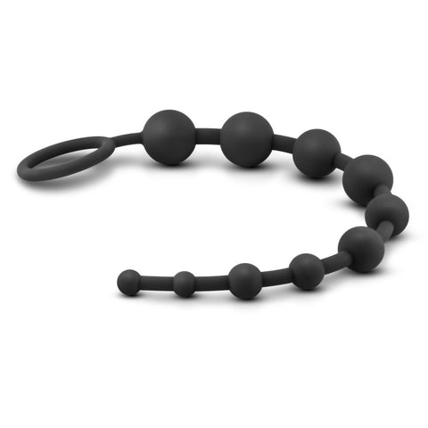 Anal Adventures Platinum Silicone (Black) – 12.5" Smooth Anal Beads > Anal Range > Anal Beads