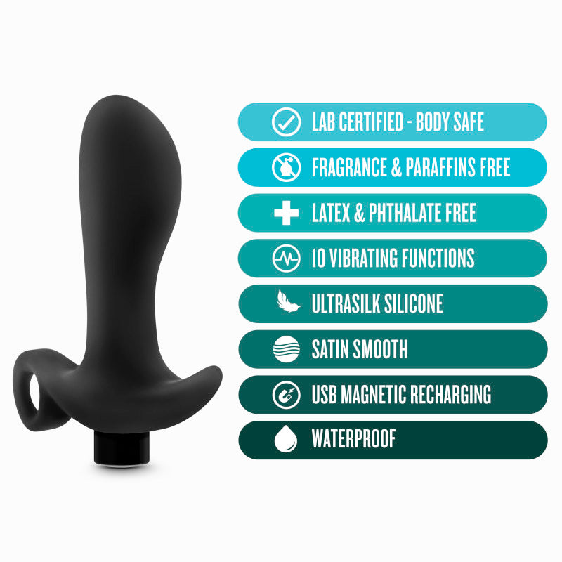 Anal Adventures Platinum Silicone Prostate Massager 01 > Anal Range > Prostate Plugs