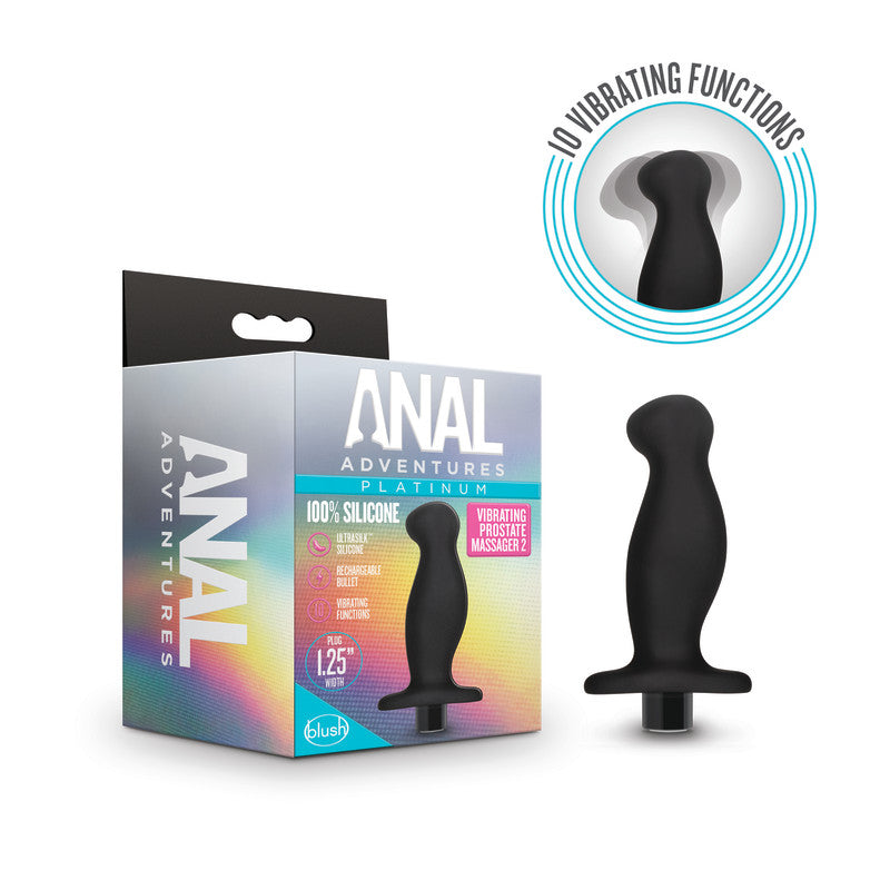 Anal Adventures Platinum Silicone Prostate Massager Toy > Anal Range > Prostate Plugs