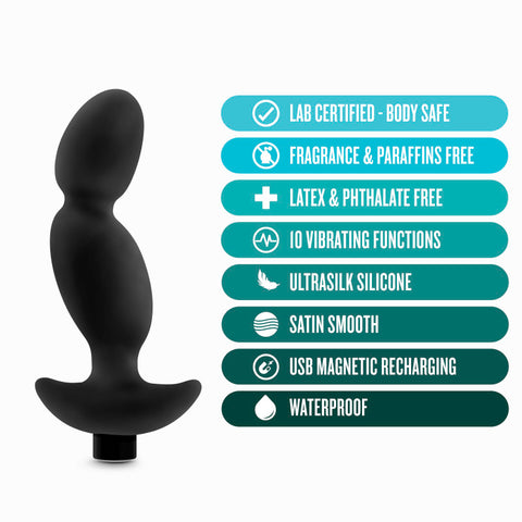 Anal Adventures Vibrating Silicone Prostate Massager 04 > Anal Range > Prostate Plugs