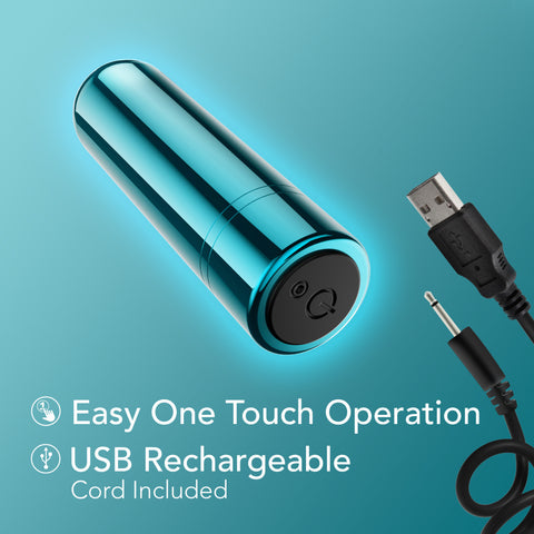 Kool Vibes Rechargeable Mini Bullet Vibrator Blueberry BULLETS