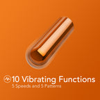 Kool Vibes Mini Bullet in Tangerine Orange > Vibrators > Mini Vibrators
