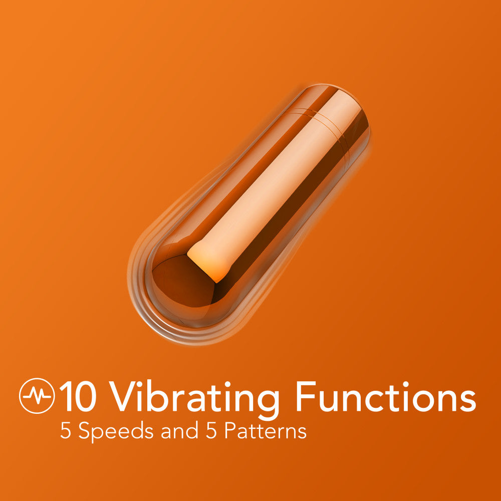 Kool Vibes Mini Bullet in Tangerine Orange > Vibrators > Mini Vibrators