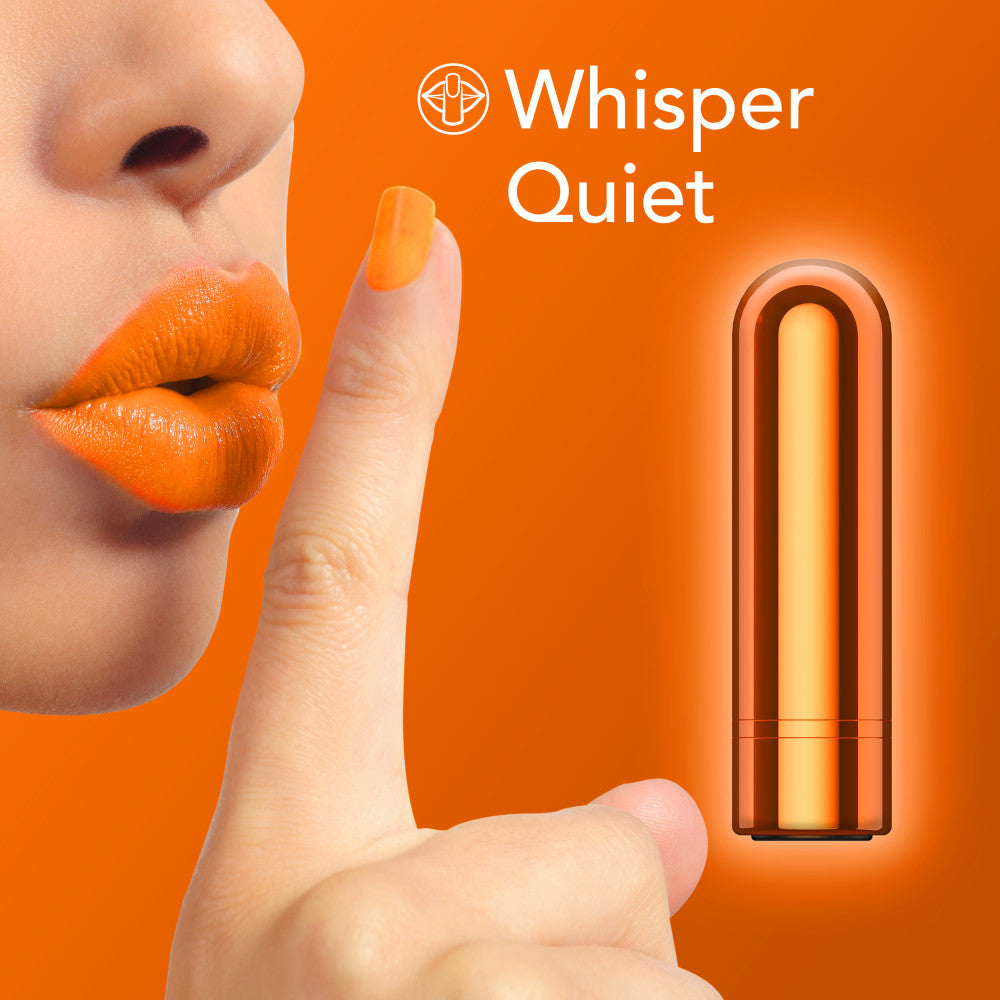 Kool Vibes Mini Bullet in Tangerine Orange > Vibrators > Mini Vibrators