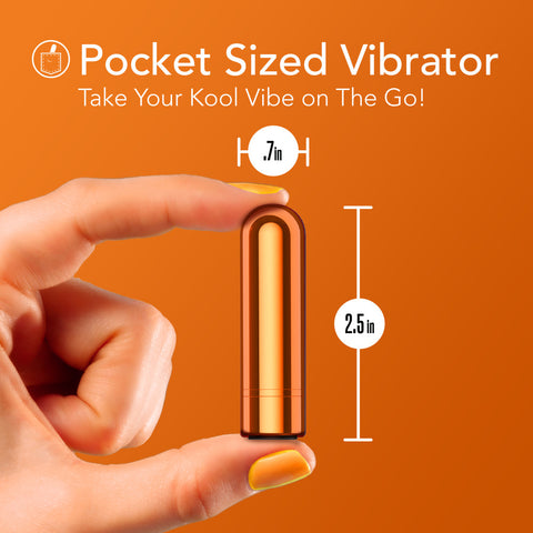Kool Vibes Rechargeable Mini Bullet in Tangerine Orange BULLETS