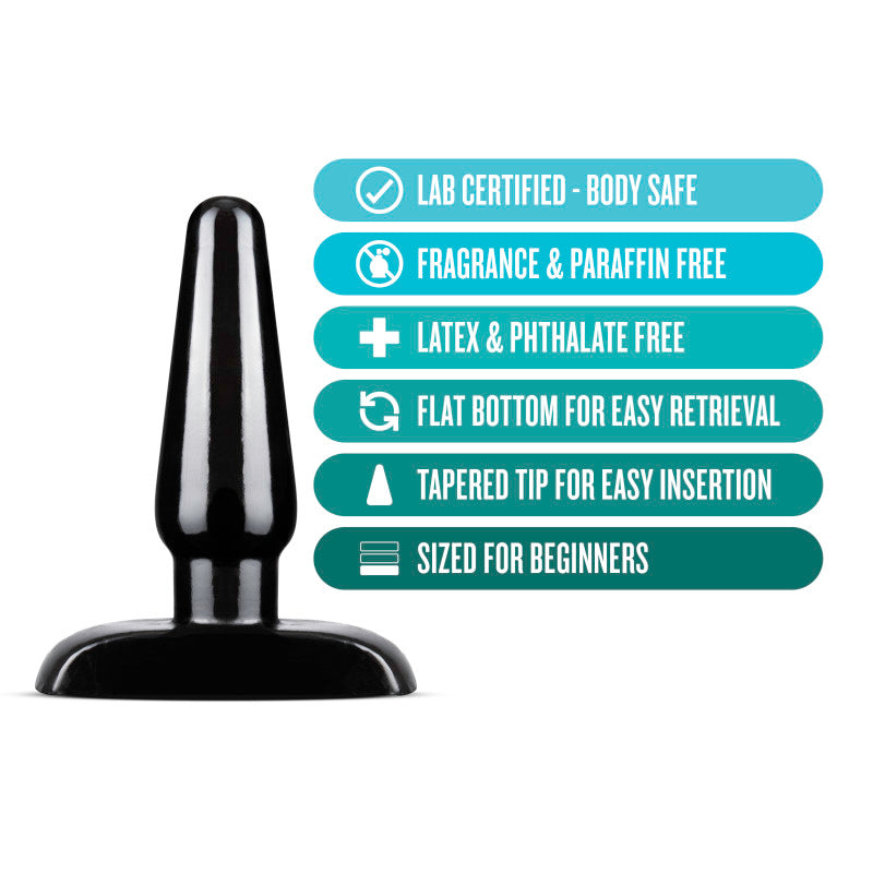 Blush Basic Small Anal Plug Tapered Silicone Small Size Anal Toy > Anal Range > Butt Plugs