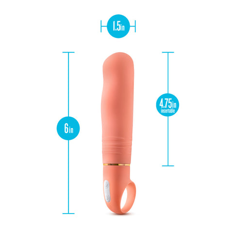 Aria Smokin' Af Coral 15.2 cm Vibrator Vibrators - G Spot