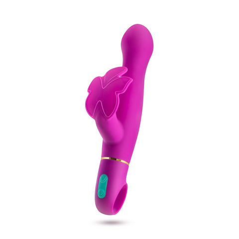 Aria Naughty AF Plum 18.4 cm Butterfly Vibrator VIBRATORS-RABBIT