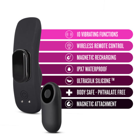 Temptasia Panty Vibe With Remote Control Black > Sex Toys For Ladies > Panty Vibes