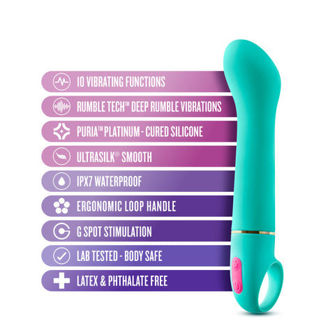 Aria Flirty Af Teal 16.5 Cm Vibrator Vibrators - G Spot
