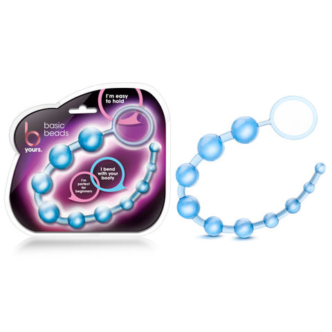 B Yours Basic Beads Blue 10 Gradual Beads for Pleasure Blue > Anal Range > Anal Beads