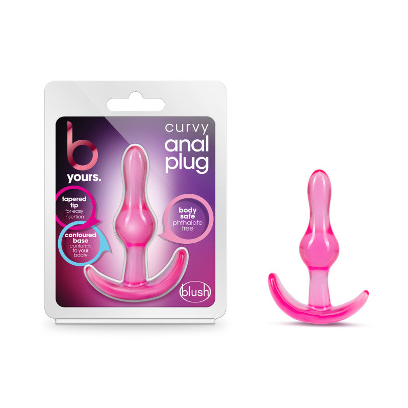 B Yours Curvy Pink Anal Plug Comfortable Tapered Design > Anal Range > Butt Plugs