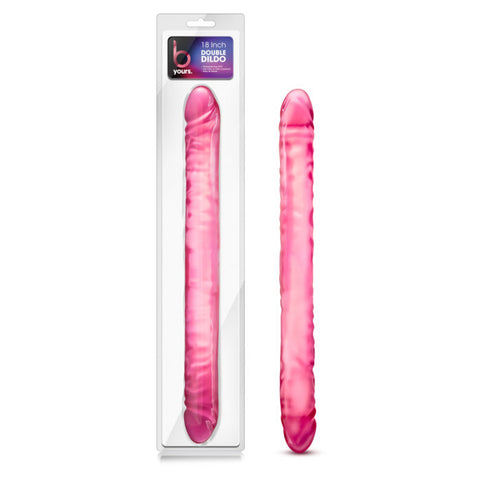 B Yours Double Dildo Pink 18in Pink Double Dongs