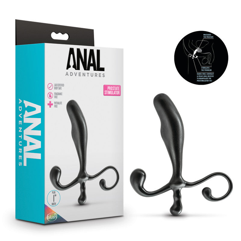 Anal Adventures Prostate Stimulator Black Hands-Free Sex Toy > Anal Range > Prostate Plugs