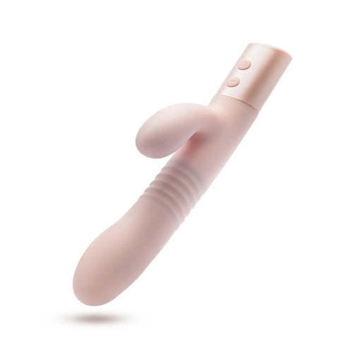 Blush Fraya 24.1 cm USB Rechargeable Rabbit Vibrator Pink VIBRATORS-RABBIT