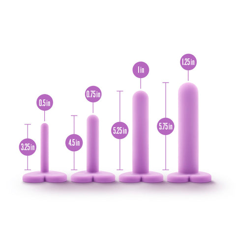 Wellness Silicone Vaginal Dilator Kit 4-Piece Set Purple > Sex Toys > Dilators