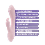 Play With Me Fairy Submersible Flutter Rabbit Vibrator 4.5" insertable > Vibrators > Ladies > Rabbit