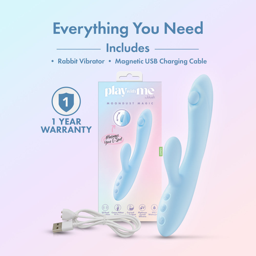 Play With Me Moondust Magic Rabbit Vibrator > Vibrators > Ladies > Rabbit