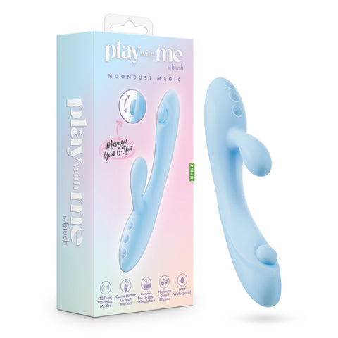 Play With Me Moondust Magic Rabbit Vibrator Blue VIBRATORS-RABBIT