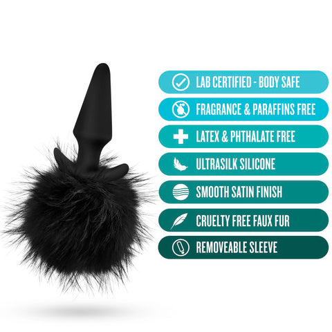 Anal Adventures Platinum Rabbit Tail Plug Tails