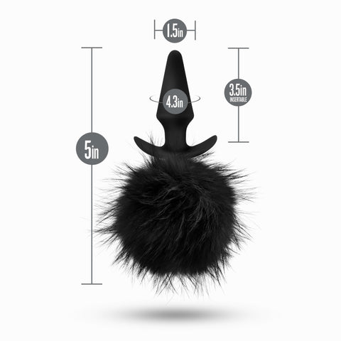 Anal Adventures Platinum Rabbit Tail Plug Tails