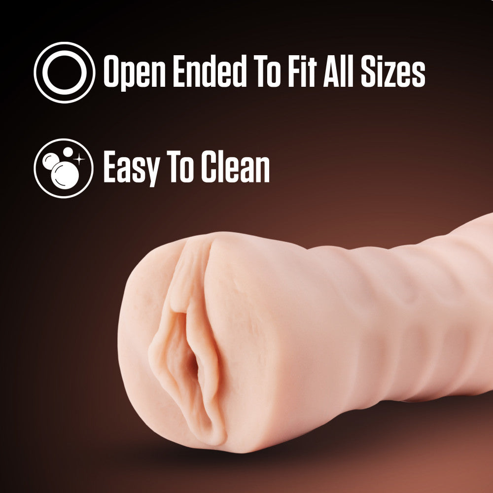 Destini Vibrating Male Stroker Beige by Blush Ultra-Soft Material > Sex Toys For Men > Masturbators > Vibrating