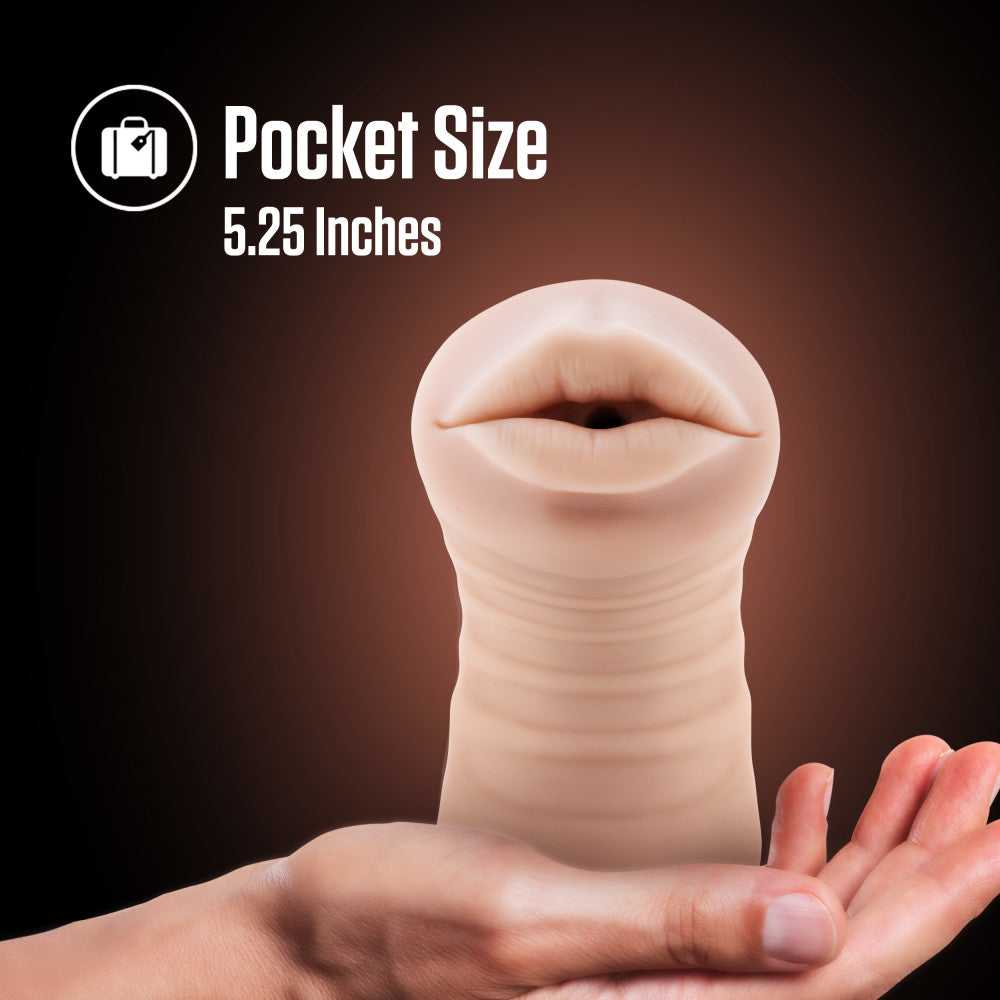 Nicole Vibrating Male Stroker in Beige Ultra-Soft Material > Sex Toys For Men > Masturbators > Vibrating