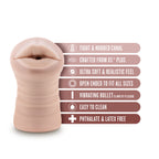 Nicole Vibrating Male Stroker in Beige Ultra-Soft Material > Sex Toys For Men > Masturbators > Vibrating
