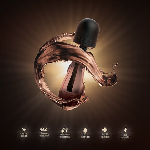 Lush Chloe USB Rechargeable Mini Massager Wand in Rose Gold Electric Massager