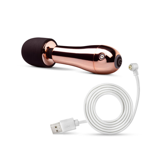 Lush Chloe USB Rechargeable Mini Massager Wand in Rose Gold Electric Massager