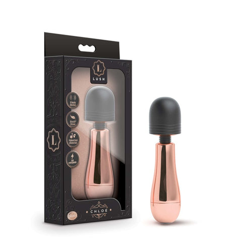 Lush Chloe USB Rechargeable Mini Massager Wand in Rose Gold Rose Gold Electric Massager