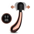 Lush Callie USB Rechargeable Mini Massager Wand with Rose Gold Accents Compact Design > Sex Toys > Mini Massagers