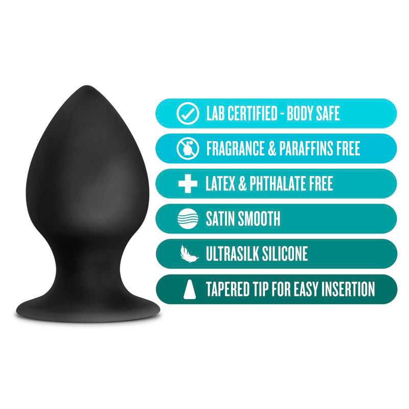 Anal Adventures Platinum Silicone Anal Stout Plug 3.75 Inch Large > Anal Range > Butt Plugs