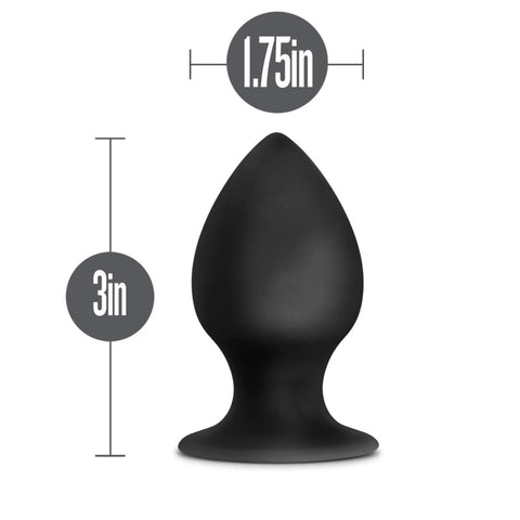 Anal Adventures Platinum Silicone Anal Stout Plug Medium Butt Plugs