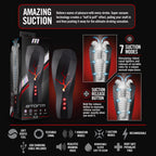 M for Men Storm (White) – Ribbed Masturbator Cup Vibrator with 7 Vibration Functions and Suction > Sex Toys For Men > Masturbators > Vibrating