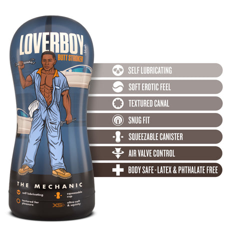 Loverboy The Mechanic Self Lubricating Stroker for Men Strokers - Manual