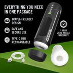 M for Men Master Blaster Automatic Male Masturbator Black > Sex Toys For Men > Masturbators > Vibrating