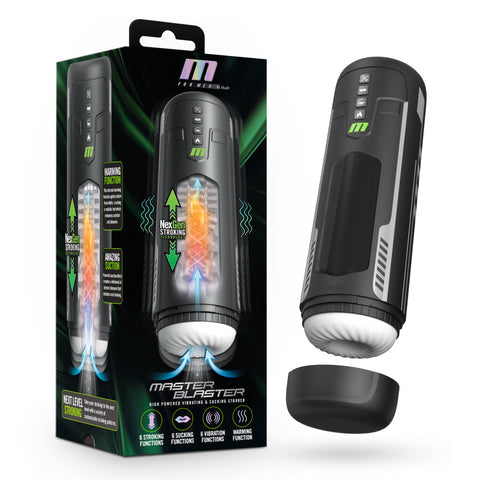 M for Men Master Blaster Automatic Male Masturbator Black 1500 1 > Sex Toys For Men > Masturbators > Vibrating