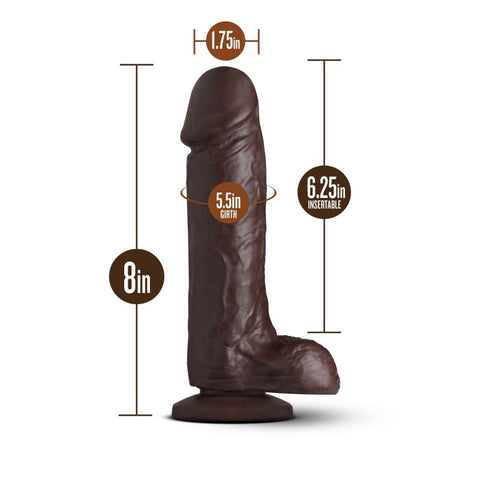 Loverboy The Movie Star - Chocolate 20.3 cm (8'') Dong Dildos & Dongs