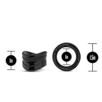 Stay Hard Beef Ball Stretcher Snug 1 Inch Black > Sex Toys For Men > Ball Stretchers