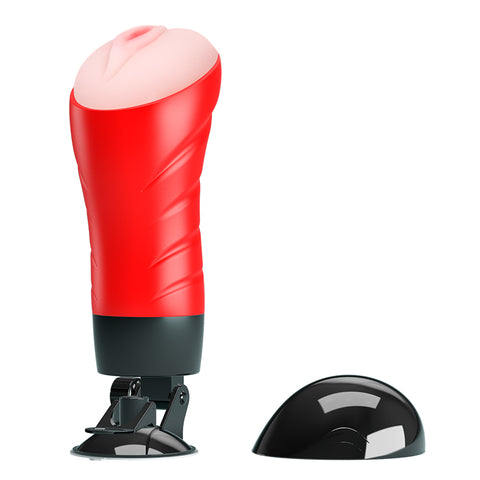 Crazy Bull Delia Vibrating Stroker Vibrating Vagina Stroker with Suction Base Strokers - Auto